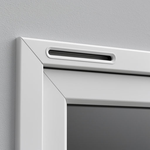 detail van kunststof raamkozijn met ventilatierooster in een woning in Almelo