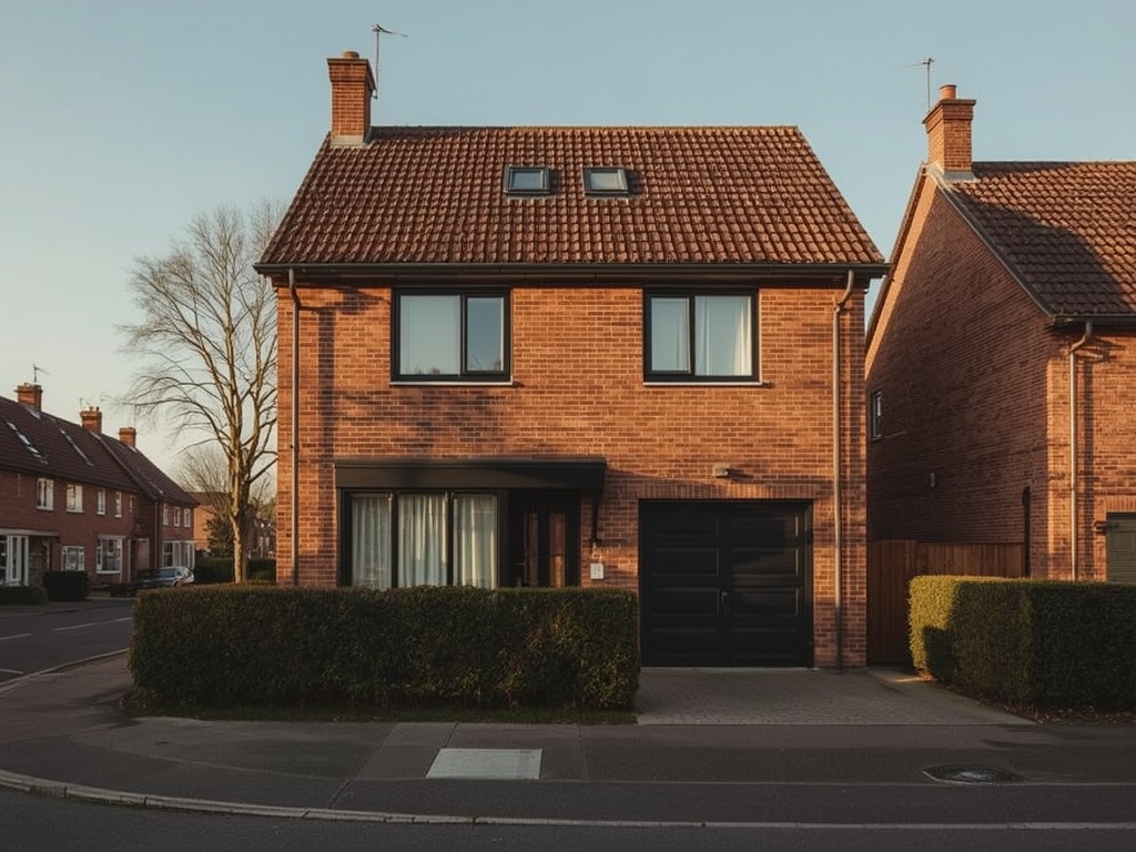 twee-onder-een-kapwoning in Slagharen met antraciet kunststof kozijnen op bakstenen gevel