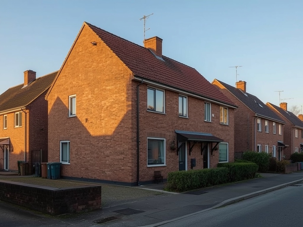 twee-onder-een-kapwoning in De Krim met antracietkleurige kunststof kozijnen op bakstenen gevel