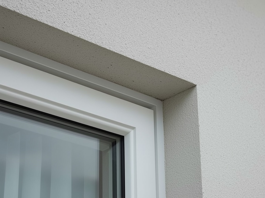 close-up van ventilatierooster in kunststof raamkozijn, Rheeze