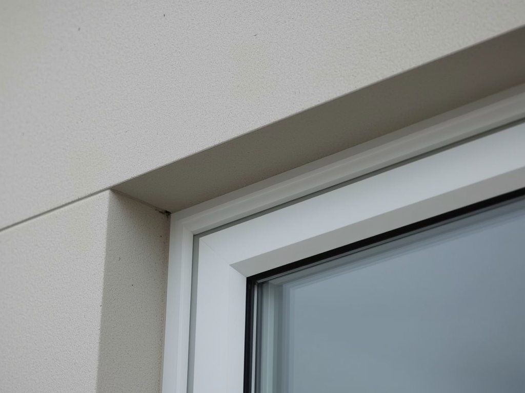 close-up van ventilatierooster in kunststof raamkozijn, Bergentheim
