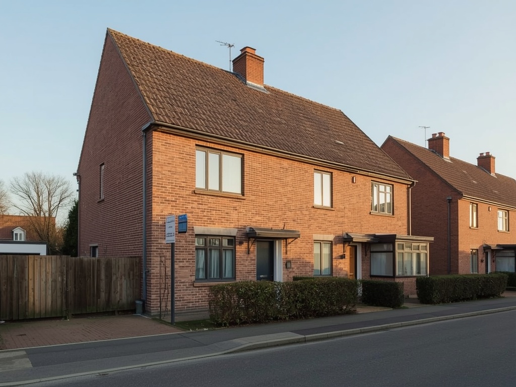 twee-onder-een-kapwoning in Kloosterhaar met antraciet kunststof kozijnen op bakstenen gevel