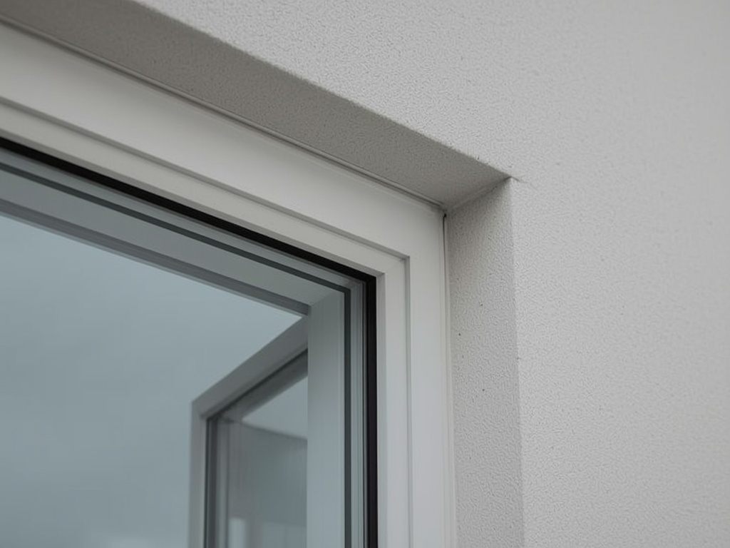 close-up van ventilatierooster in kunststof raamkozijn, Hoogeveen
