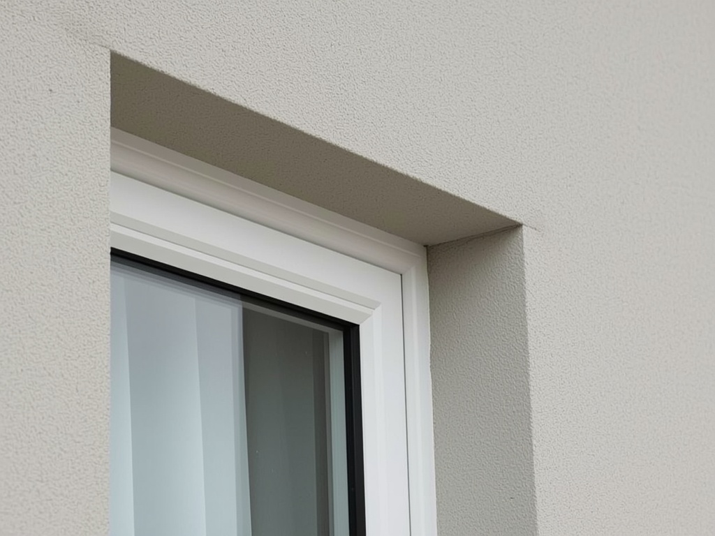 close-up van ventilatierooster in kunststof raamkozijn, Wierden