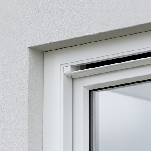 close-up van ventilatierooster in kunststof raamkozijn, Rheezerveen