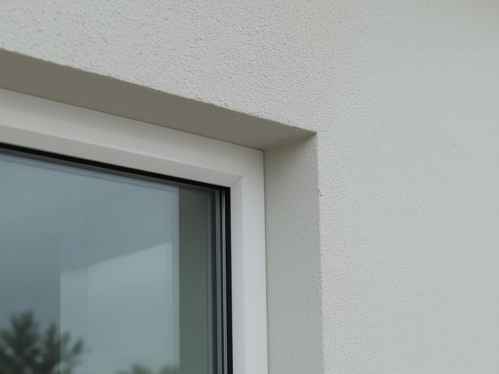 close-up van ventilatierooster in kunststof raamkozijn, Balkbrug