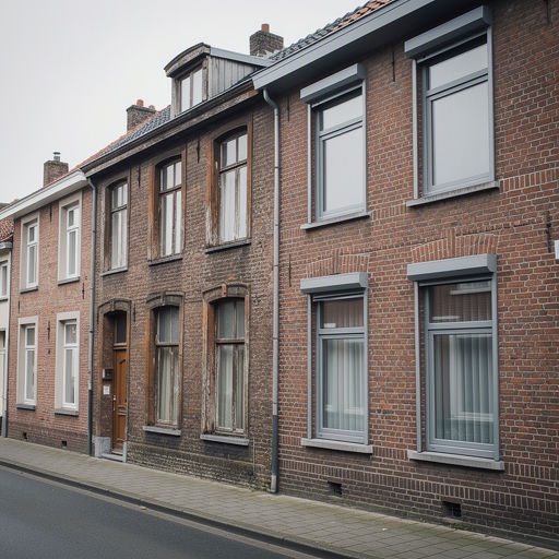 Witte kunststof kozijnen met HR++ glas in een jaren 60-rijtjeshuis