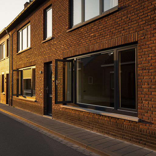 Witte kunststof draaikiepramen met HR++ glas in een rijtjeshuis